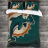 Nfl Miami Dolphins Logo Type 248 Bedding Sets Sporty Bedroom Home Decor