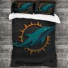 Nfl Miami Dolphins Logo Type 250 Bedding Sets Sporty Bedroom Home Decor