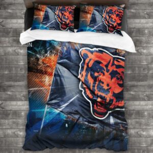 Nfl Chicago Bears Logo Type 255 Bedding Sets Sporty Bedroom Home Decor