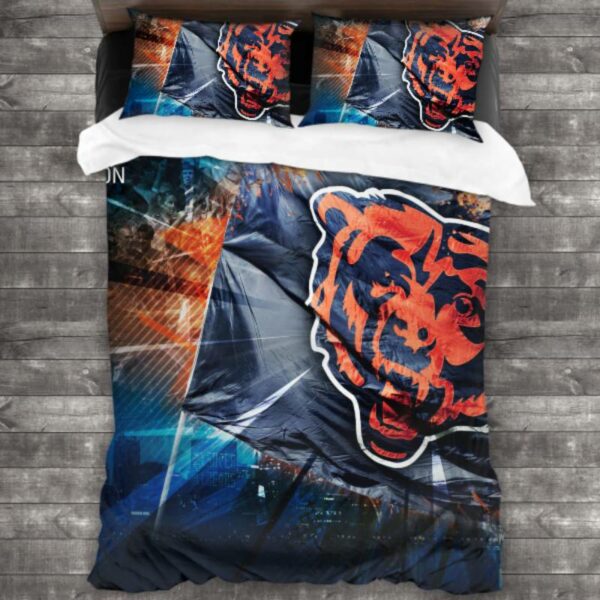 Nfl Chicago Bears Logo Type 255 Bedding Sets Sporty Bedroom Home Decor