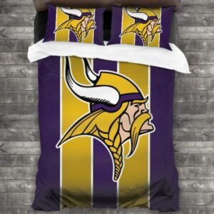 Nfl Minnesota Vikings Logo Type 323 Bedding Sets Sporty Bedroom Home Decor
