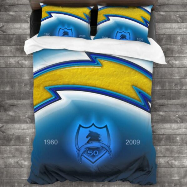 Los Angeles Chargers Logo Type 377 Bedding Sets Sporty Bedroom Home Decor