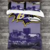 Baltimore Ravens Logo Type 380 Bedding Sets Sporty Bedroom Home Decor