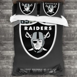 Las Vegas Raiders Logo Type 411 Bedding Sets Sporty Bedroom Home Decor