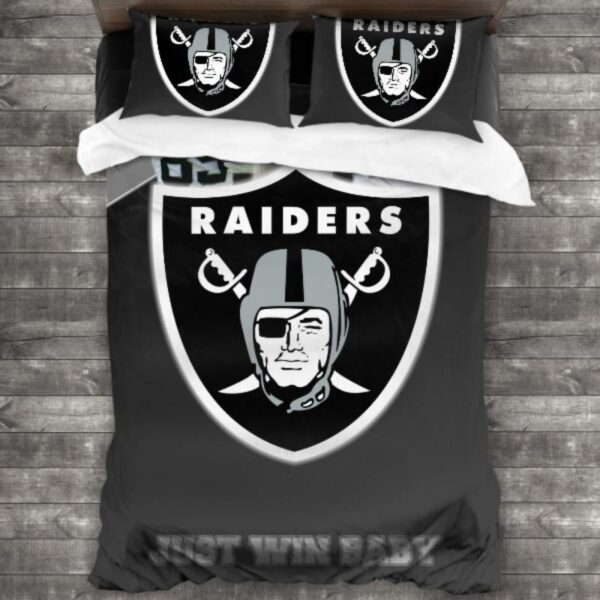 Las Vegas Raiders Logo Type 411 Bedding Sets Sporty Bedroom Home Decor