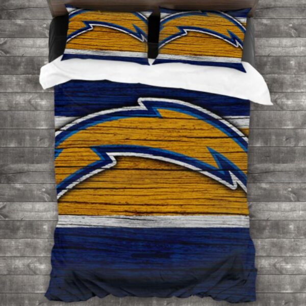 Los Angeles Chargers Logo Type 413 Bedding Sets Sporty Bedroom Home Decor