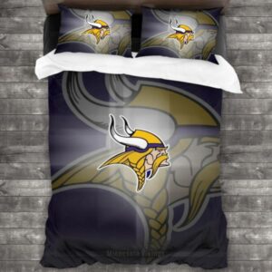 Nfl Minnesota Vikings Logo Type 427 Bedding Sets Sporty Bedroom Home Decor