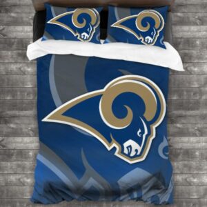Nfl Los Angeles Rams Logo Type 430 Bedding Sets Sporty Bedroom Home Decor