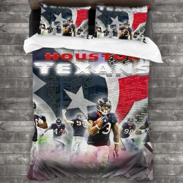 Nfl Houston Texans Logo Type 431 Bedding Sets Sporty Bedroom Home Decor