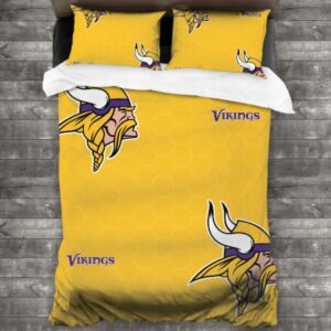 Nfl Minnesota Vikings Logo Type 433 Bedding Sets Sporty Bedroom Home Decor