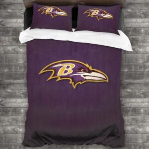 Nfl Baltimore Ravens Logo Type 553 Bedding Sets Sporty Bedroom Home Decor