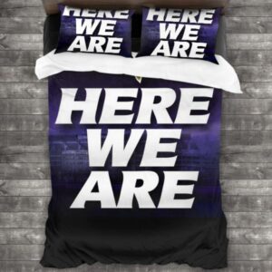 Nfl Baltimore Ravens Logo Type 555 Bedding Sets Sporty Bedroom Home Decor