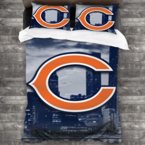 Nfl Chicago Bears Logo Type 560 Bedding Sets Sporty Bedroom Home Decor