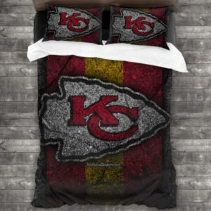 Nfl Kansas City Chiefs Logo Type 566 Bedding Sets Sporty Bedroom Home Decor
