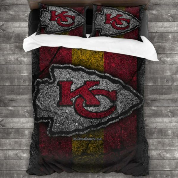 Nfl Kansas City Chiefs Logo Type 566 Bedding Sets Sporty Bedroom Home Decor