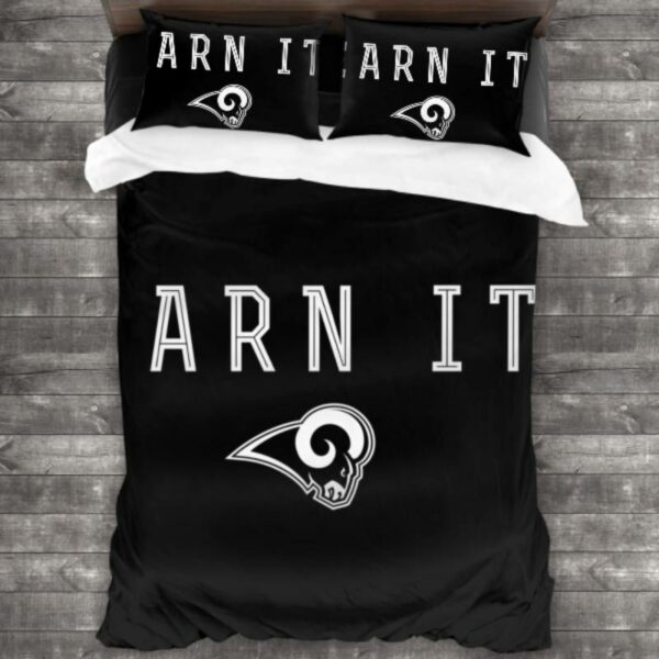 Nfl Los Angeles Rams Logo Type 570 Bedding Sets Sporty Bedroom Home Decor