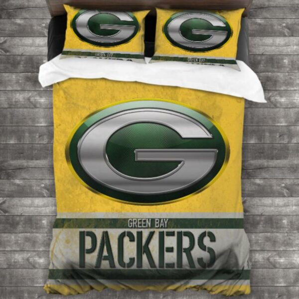 Nfl Green Bay Packers Logo Type 572 Bedding Sets Sporty Bedroom Home Decor
