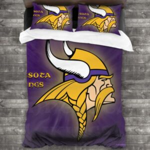 Nfl Minnesota Vikings Logo Type 577 Bedding Sets Sporty Bedroom Home Decor