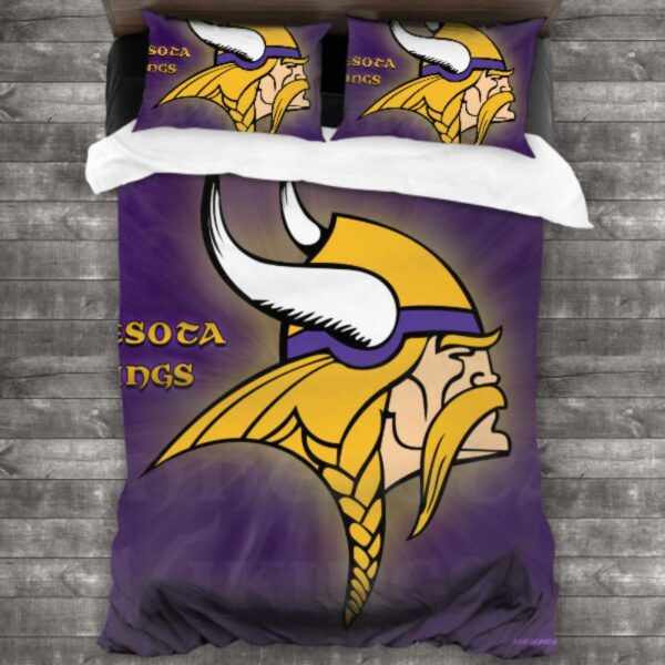 Nfl Minnesota Vikings Logo Type 577 Bedding Sets Sporty Bedroom Home Decor