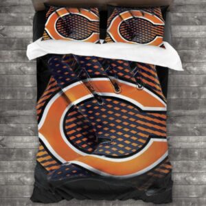 Never Fade Chicago Bears Logo Type 592 Bedding Sets Sporty Bedroom Home Decor