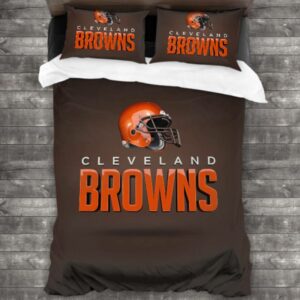 Never Fade Cleveland Browns Logo Type 595 Bedding Sets Sporty Bedroom Home Decor