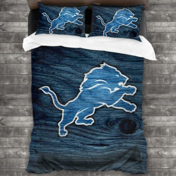 Never Fade Detroit Lions Logo Type 604 Bedding Sets Sporty Bedroom Home Decor