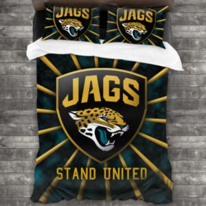 Never Fade Jacksonville Jaguars Logo Type 614 Bedding Sets Sporty Bedroom Home Decor