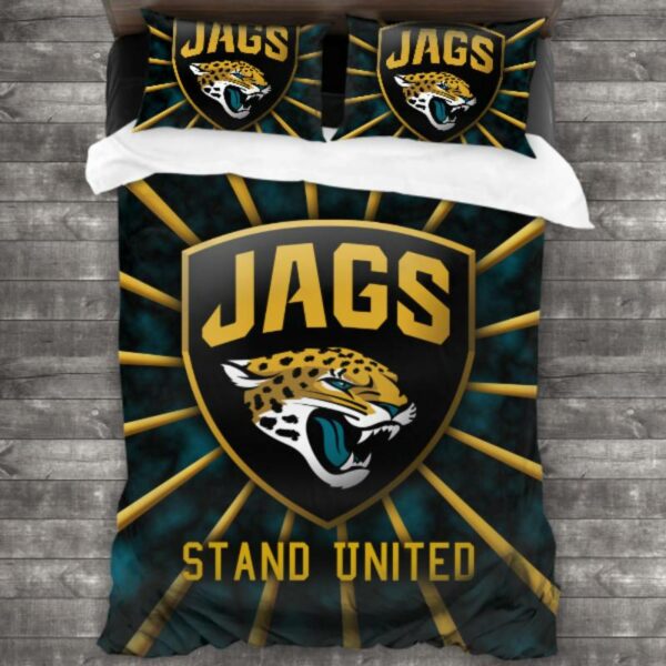 Never Fade Jacksonville Jaguars Logo Type 614 Bedding Sets Sporty Bedroom Home Decor