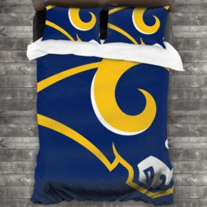 Never Fade Los Angeles Rams Logo Type 615 Bedding Sets Sporty Bedroom Home Decor