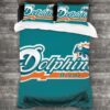 Never Fade Miami Dolphins Logo Type 616 Bedding Sets Sporty Bedroom Home Decor