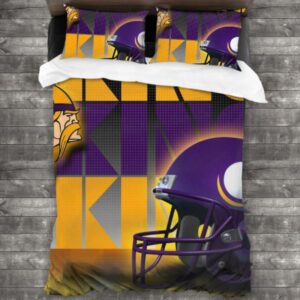 Never Fade Minnesota Vikings Logo Type 619 Bedding Sets Sporty Bedroom Home Decor