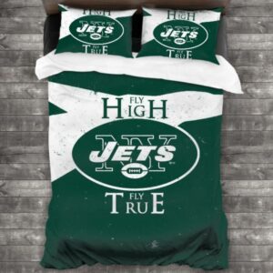 Never Fade New York Jets Logo Type 623 Bedding Sets Sporty Bedroom Home Decor