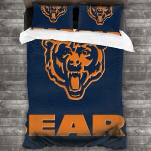 Never Fade Nfl Chicago Bears Logo Type 624 Bedding Sets Sporty Bedroom Home Decor