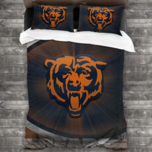 Never Fade Nfl Chicago Bears Logo Type 628 Bedding Sets Sporty Bedroom Home Decor