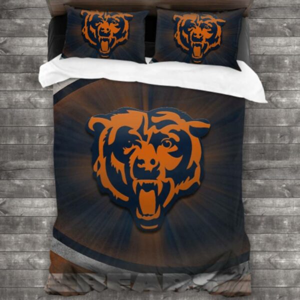 Never Fade Nfl Chicago Bears Logo Type 628 Bedding Sets Sporty Bedroom Home Decor