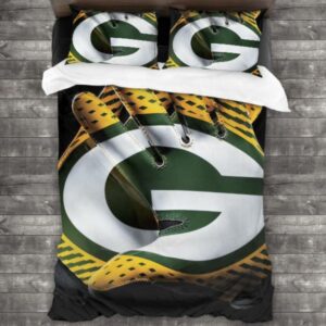 Never Fade Nfl Green Bay Packers Logo Type 629 Bedding Sets Sporty Bedroom Home Decor