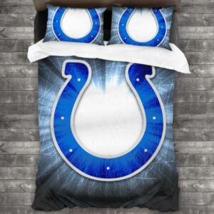 Never Fade Nfl Indianapolis Colts Logo Type 632 Bedding Sets Sporty Bedroom Home Decor