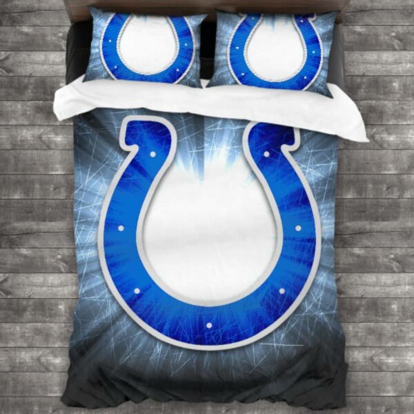 Never Fade Nfl Indianapolis Colts Logo Type 632 Bedding Sets Sporty Bedroom Home Decor