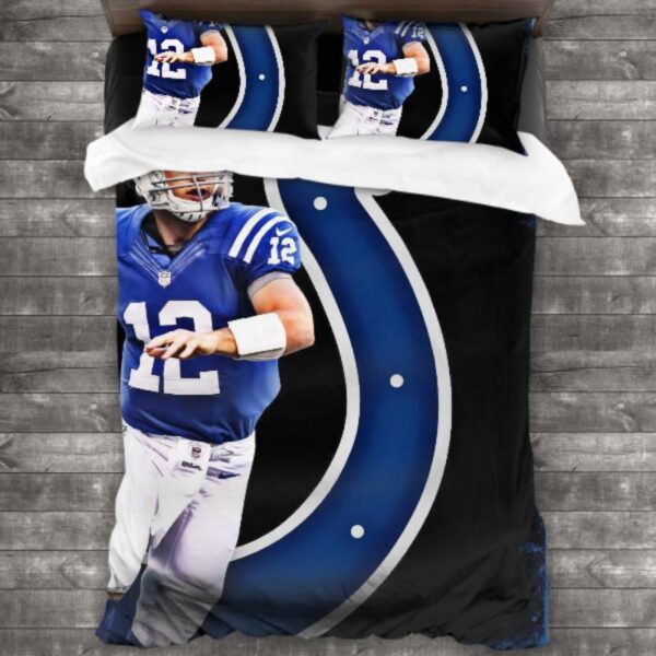 Never Fade Nfl Indianapolis Colts Logo Type 634 Bedding Sets Sporty Bedroom Home Decor