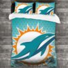 Never Fade Nfl Miami Dolphins Logo Type 642 Bedding Sets Sporty Bedroom Home Decor