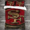 Never Fade Nfl San Francisco 49Ers Logo Type 648 Bedding Sets Sporty Bedroom Home Decor