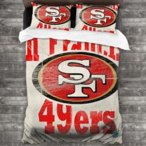 Never Fade Nfl San Francisco 49Ers Logo Type 649 Bedding Sets Sporty Bedroom Home Decor