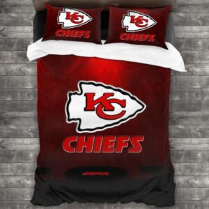 Never Fade Nfl Kansas City Chiefs Logo Type 650 Bedding Sets Sporty Bedroom Home Decor