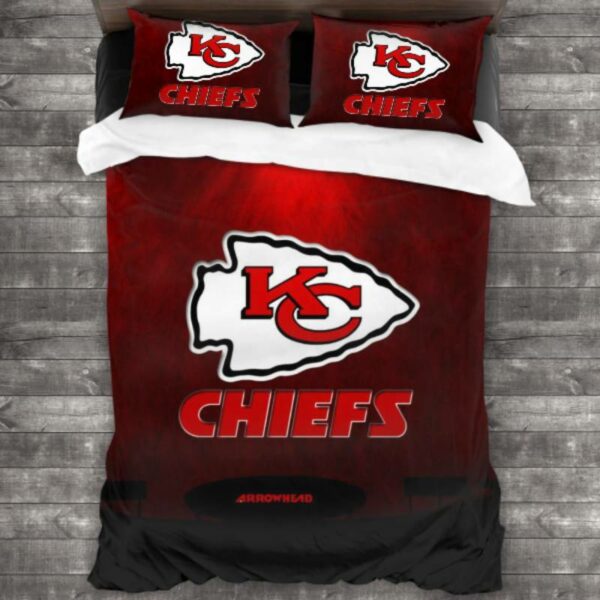 Never Fade Nfl Kansas City Chiefs Logo Type 650 Bedding Sets Sporty Bedroom Home Decor