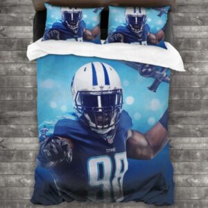 Never Fade Nfl Tennessee Titans Logo Type 652 Bedding Sets Sporty Bedroom Home Decor