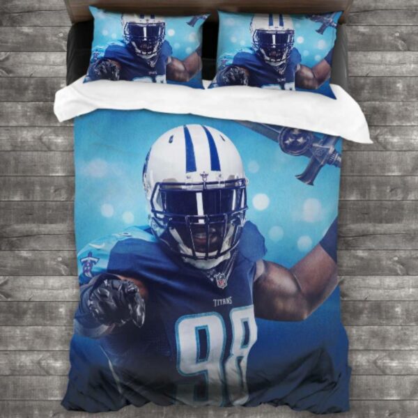 Never Fade Nfl Tennessee Titans Logo Type 652 Bedding Sets Sporty Bedroom Home Decor