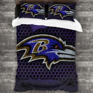 Nfl Baltimore Ravens Logo Type 669 Bedding Sets Sporty Bedroom Home Decor