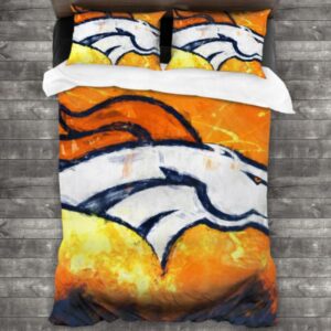 Nfl Denver Broncos Logo Type 678 Bedding Sets Sporty Bedroom Home Decor