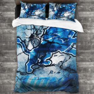 Nfl Detroit Lions Logo Type 692 Bedding Sets Sporty Bedroom Home Decor