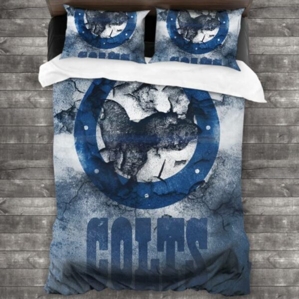 Nfl Indianapolis Colts Logo Type 696 Bedding Sets Sporty Bedroom Home Decor